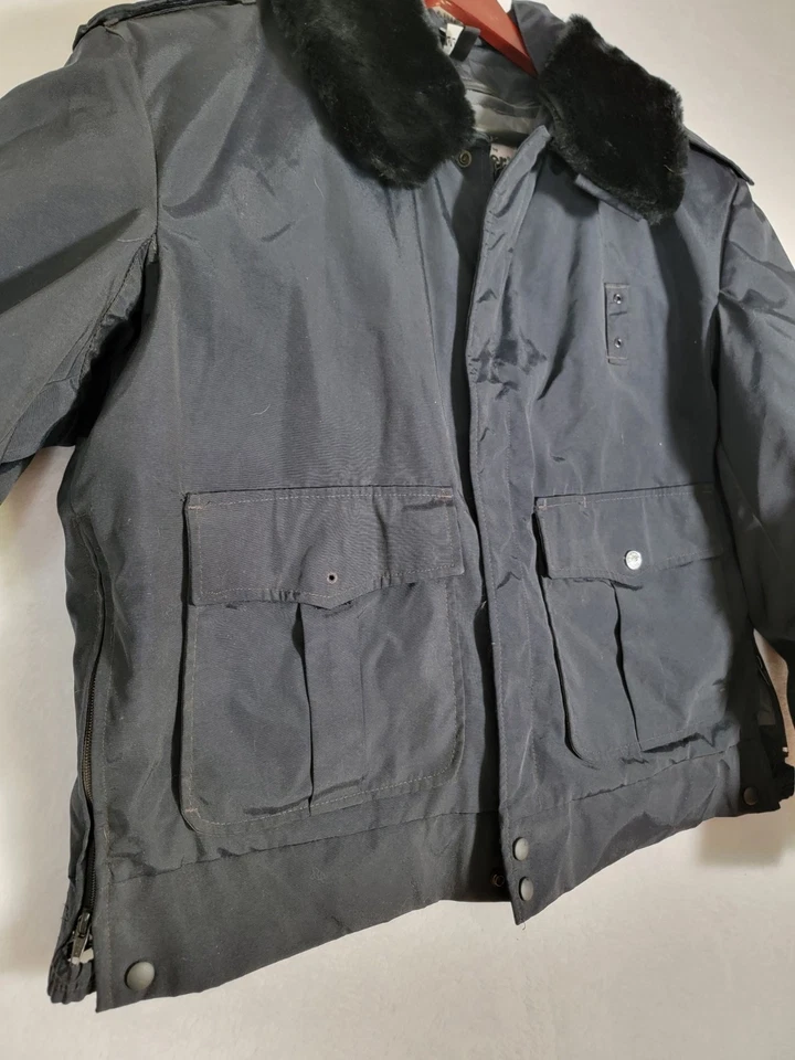 Chaqueta de bombardero militar/policía ligera azul vintage estilo azul TNT6010 44R Foto 3 de 4
