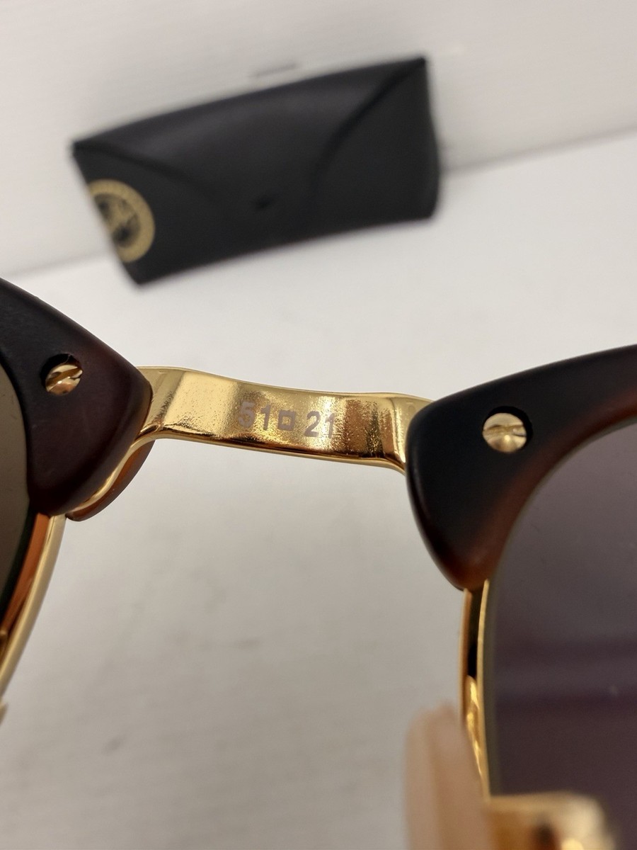 RAY BAN Clubmaster Sunglasses Green MIRRORED FLASH RB3016 1145/19