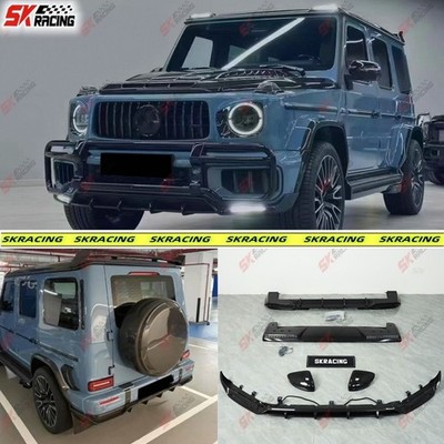 For Benz G63 AMG W465 25+ Dry Carbon Fiber Front Rear Lip Roof Spoiler Body Kits