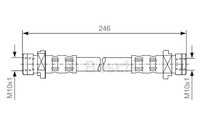 Bosch Bremsschlauch Hinten 1 987 476 071