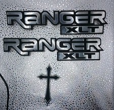 96-05 Ford Ranger Xlt Emblem Logo Letters Badge Side Fender Chrome Oem 96-05 Ford Ranger Xlt Emblem Logo Letters Badge Side Fender Chrome Oem