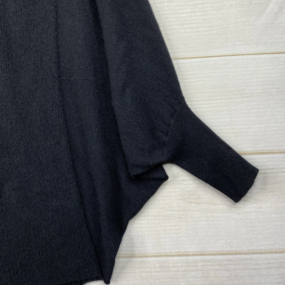 Suéter J McLaughlin 100 % cachemir para mujer XL negro poncho estilo manga Dolman Foto 2 de 4