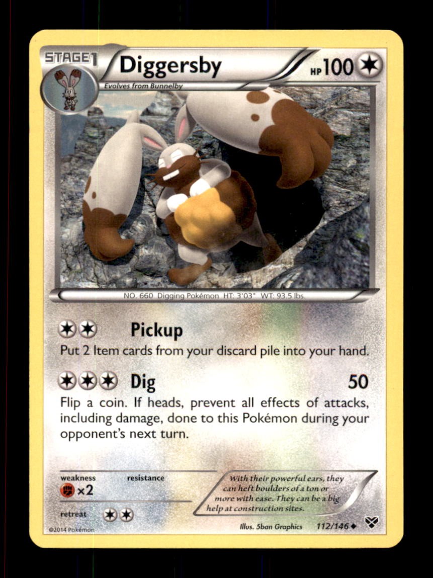 DIGGERSBY 112/146 UC XY POKEMON NM/M