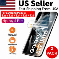 2PCS HYDROGEL Screen Protector For Samsung Galaxy S26 S25 S24 S23 S22 Ultra Plus