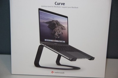 Twelve South Curve for Laptops and MacBook Ergonomic Desktop Stand - Black
