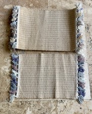 Natural Jute 7 Set Placemats Fringe Boho Beach Dining Decor