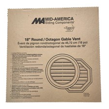 Mid America 18 Inch Round Gable Vent Exterior...