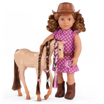 Our Generation Callie Puppe mit Haustier Fohlen 45 cm