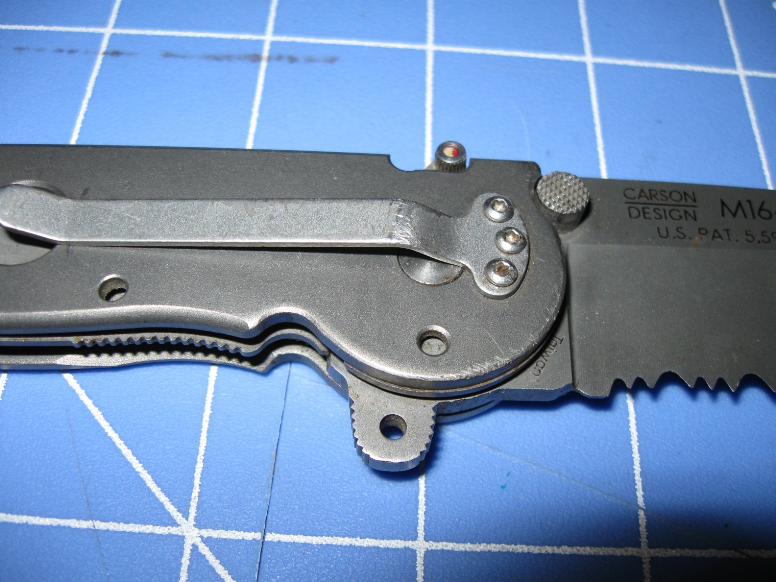 CRKT M16-14T Titanium Handle Tanto Folding Knife Part Serrated Carson Design