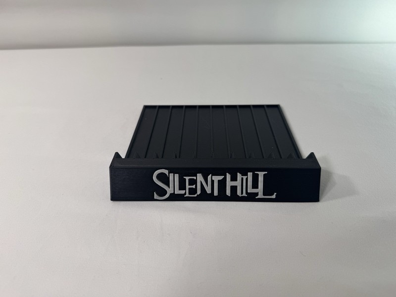 Silent Hill Video Game Holder Organizer Shelf Display Stand 3D Printed 10 Games