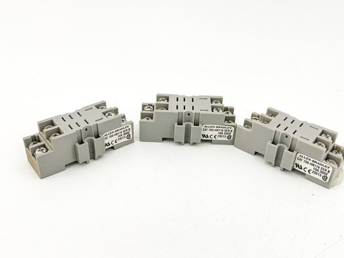Lot of 3 Allen Bradley 700-HN116 Relay Socket 10A 300V Ser.B