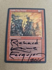 Goblin War Drums SIGNED By Richard Kane Ferguson  Magic The Gathering 