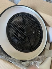 TCFUNDY 18" Ceiling Fan with Night Lights Modes - White