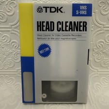 TDK HEAD CLEANER Wet Type TCW-11 VHS, S-VHS Open Box