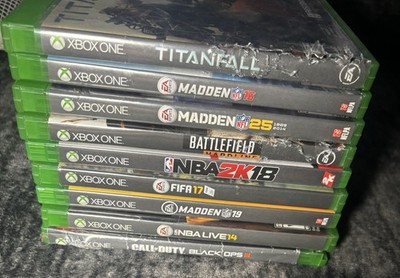 Xbox One Game Lot Madden NFL, NBA, Call of Duty, Battlefield, Titanfall Multipl 