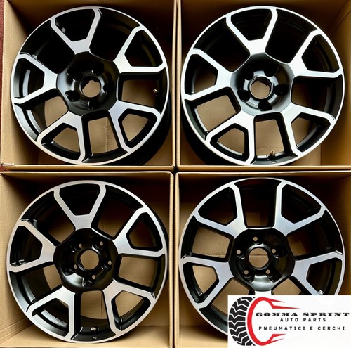 4 CERCHI IN LEGA ORIGINALI RAGGIO 17 JEEP RENEGADE NERO OPACO DIAMANTATO - Foto 4 di 9