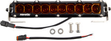 Heretic 10in Spot Amber LED Light Bar Stainless Mount USA Made 51005