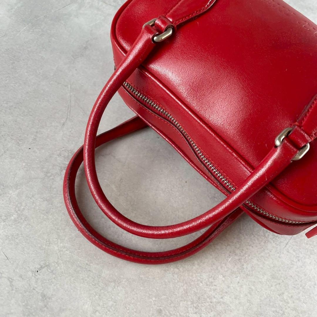 バッグ MIU MIU 90s Archive mini Boston bag Miu Miu 90s Archive Mini Boston Bag Red Leather Vintage Y2K