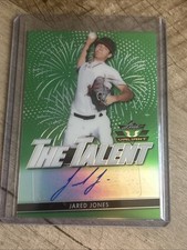 2020 Leaf Valiant #TT-JJ1 Jared Jones The Talent Autographs Green 35/99