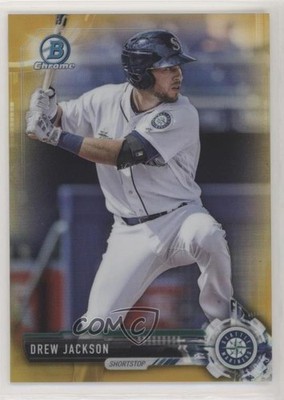 2017 Bowman Chrome Prospects Gold Refractor 47/50 Drew Jackson #BCP99 0l1