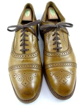 Allen Edmonds "STRAND" Mens VERSE Leather Cap-Toe Oxfords 13 D Walnut (677N)