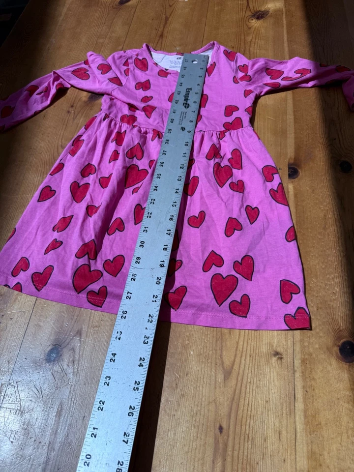Vestido para niño pequeño H&M 5T con corazones F15 Foto 4 de 4