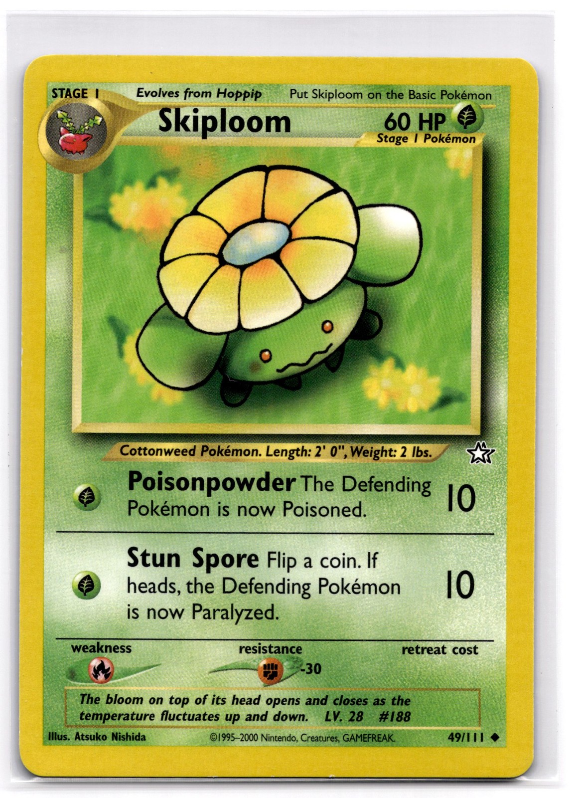 Skiploom 049/111 Unlimited - Pokemon Neo Genesis - NM