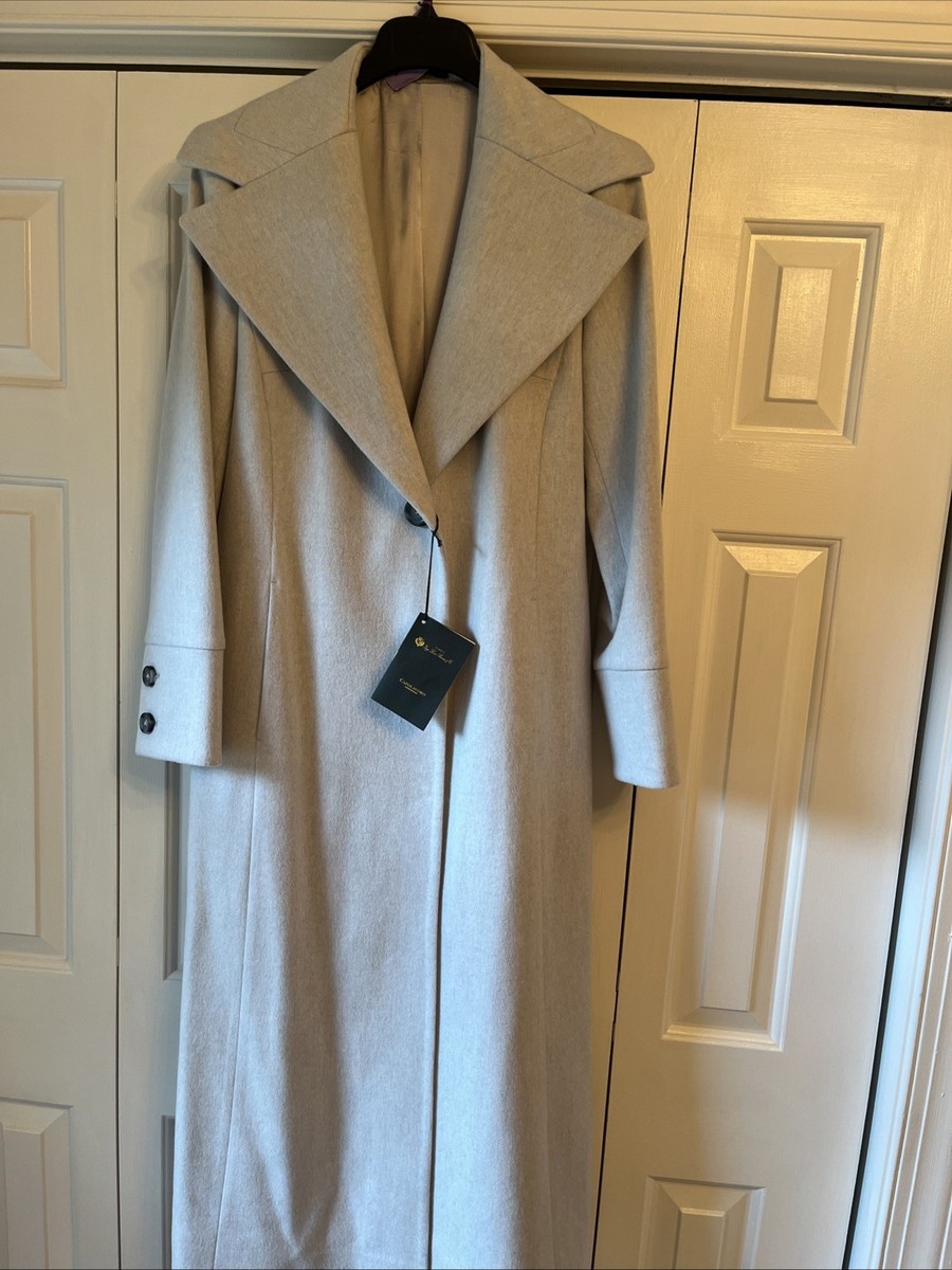 Brand New! Tardia Loro Piana 100% Lana Virgin Wool Coat Size US 10