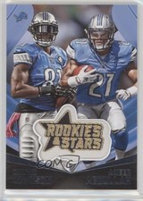 2015 Rookies & Stars Embroidered Calvin Johnson Ameer Abdullah Patch HOF 1z6
