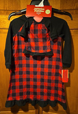 Jammies for your Families Red Plaid Nightgown with matching Doll gown. 4T NWT