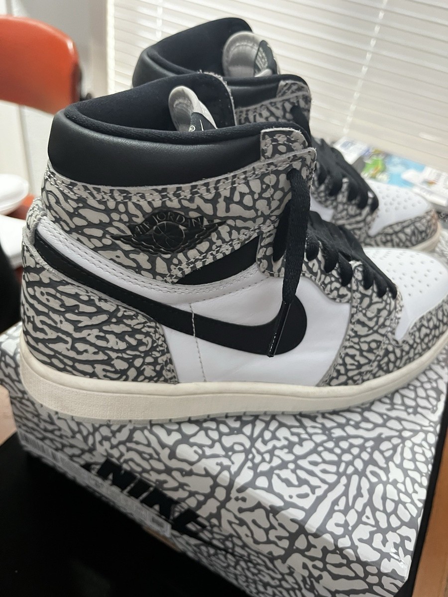 Nike Air Jordan 1 Retro High OG Tech Grey Elephant Print White