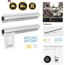 Restaurant Ticket Holder, 16/18/24/28/30" Check Rack Order Receipt Rail Displ...