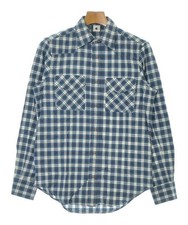 ADAM KIMMEL Casual Shirts BluexWhite(Check Pattern) XXS 2200657132729