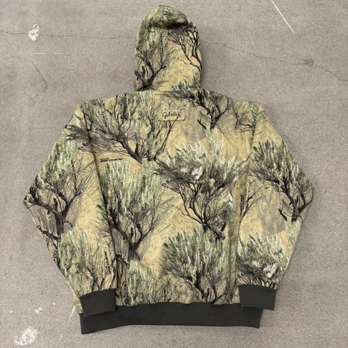 Cabela's Hooded Open Country Camo Hunting Jacket Size 2XL Tall - Picture 4 of 6