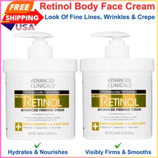 Advanced Clinicals Retinol Cream Advanced Firming Anti-Aging Cream Face & Body