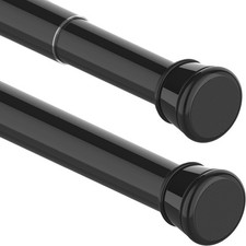 No Drill Curtain Pole 400 cm Long Curtain Rail 3 m Extra Long Shower Rail