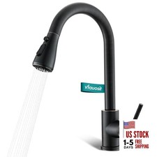 Oil Rubbed Bronze Kitchen Faucet with Pull Down Sprayer, Kitchen Sink Faucet