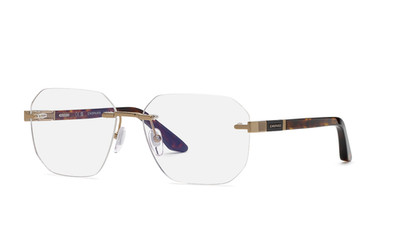 Chopard Brille VCHM08 08FF GOLD GRAU GLÄNZEND 59/16/140 Herren