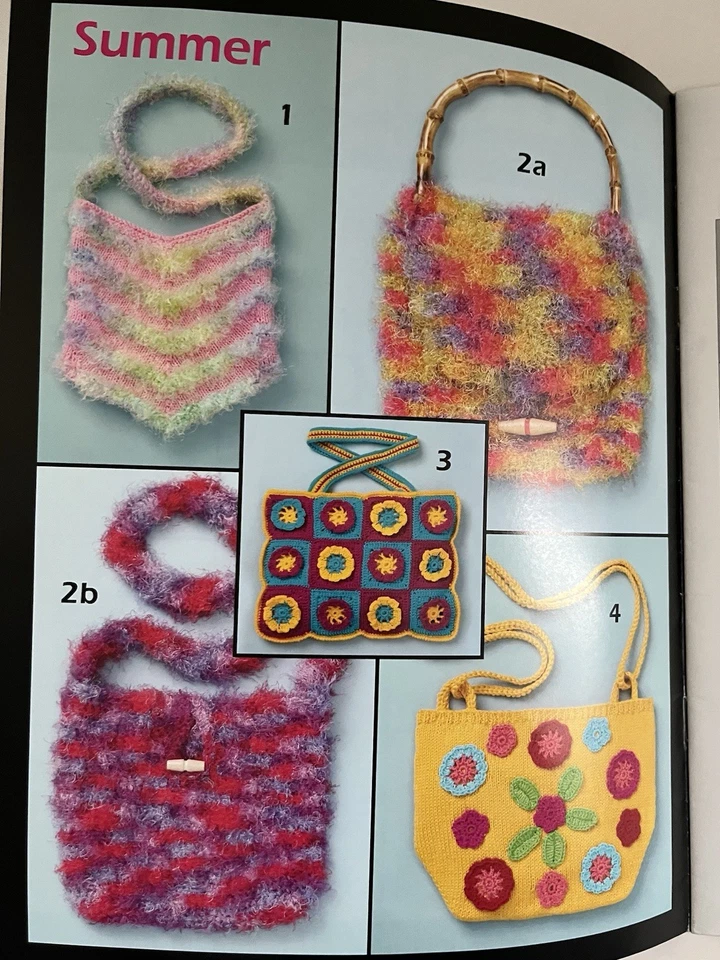 Patons Book 500201 Designer Series - BAGS Knitting & Crochet Patterns (2003) - Image 3 of 4