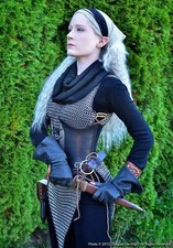 ALUMINIUM ROUND RIVETED CHAIN MAIL SHIRT MEDIEVAL CHAINMAIL LARP COSPLAY HALLOWE