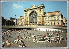 Vintage 1982 BUDAPEST Hungary Keleti Train Station East Station Chrome P... K021