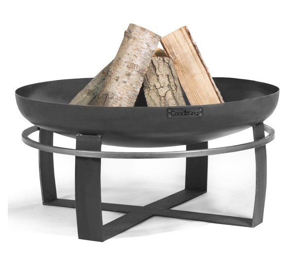 Feuerschale Stahl Feuerstelle Lagerfeuer Garten Schwarz Cookking Ø80X36Cm-image