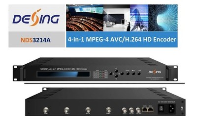 DEXIN NDS3214A 4-in-1 MPEG-4 AVC/H.264 HD encoder ASI I/P IP&ASI O/P Like New