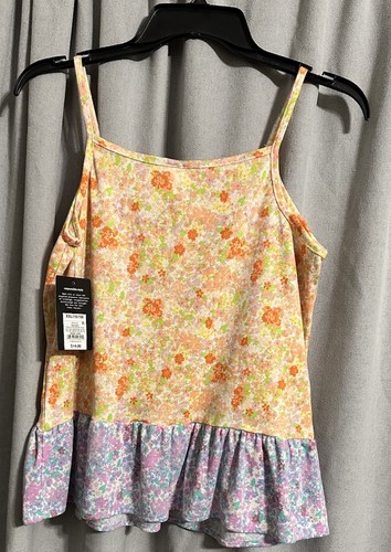 Art Class Girls XXL (16-18) Pajama Top, Flame Resistant, Multicolored Floral. - Picture 2 of 9