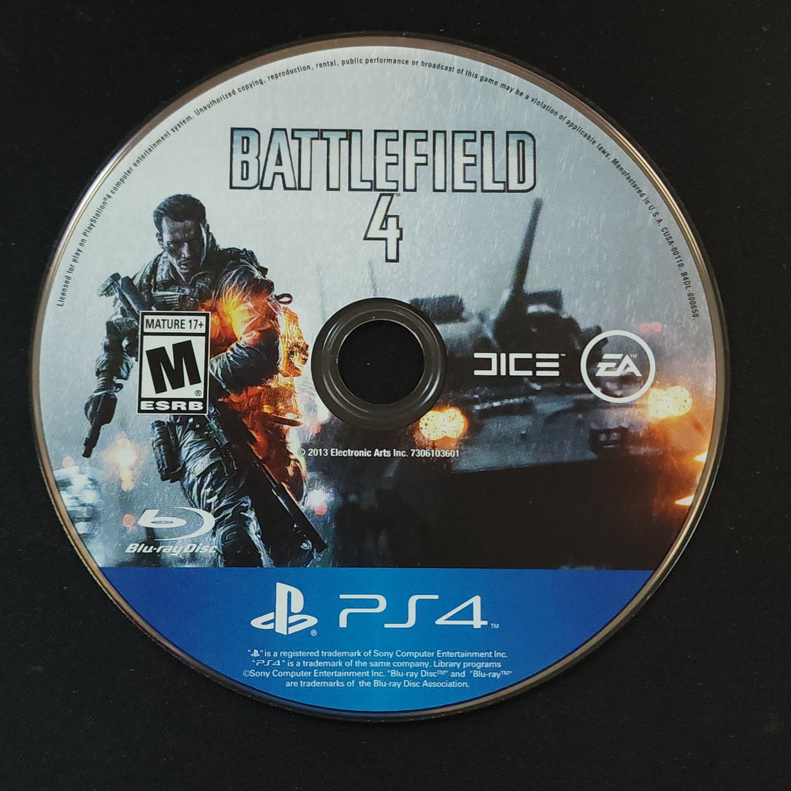 Battlefield 4 PS4 CIB NTSC-U/C Tested