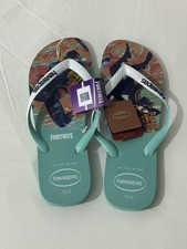 Havaianas Unisex's Top Fortnite Flip-Flop (Colour Turquoise Multi~ Size EU 43-44