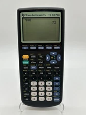 TI-83 Plus Graphing Calculator W/ Cover & User Manual - Texas Instruments- WORKS