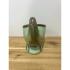 Vintage Frankoma Pottery Cornucopia in Prairie Green 575 Succulent Planter