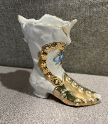 ハンドメイドアンティークって感じ Vintage Porcelain Hand Painted 4