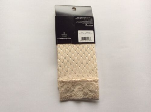 2 PAAR DAMEN-FUSSKETTCHENSOCKEN IM SPITZENSTIL * DUNKLES ELFENBEIN * NEU MIT ETIKETT * GRÖSSE 9-11 - Bild 2 von 2